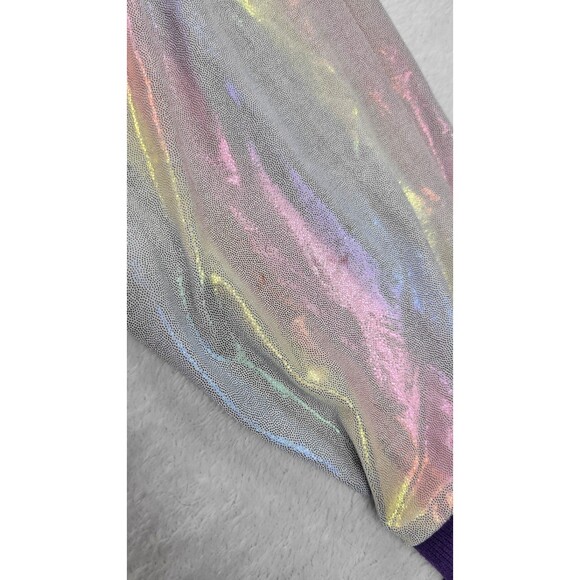 Top Drawer Womens Lounge Pants Purple Iridescent Elastic Waist Unicorn Dreams XS - Picture 8 of 12